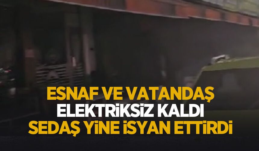Tekeler'de elektrik kesintisi tepkisi! SEDAŞ yine isyan ettirdi