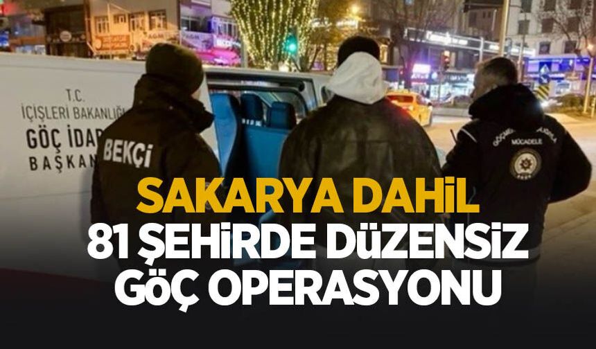 81 ilde düzensiz göç denetimi!