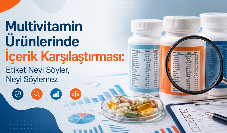 Multivitamin Ürünlerinde İçerik Karşılaştırması: Etiket Neyi Söyler, Neyi Söylemez