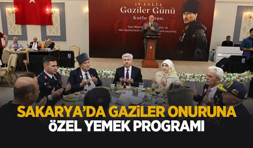 Sakarya’da 19 Eylül Gaziler Günü’ne Özel Yemek Programı