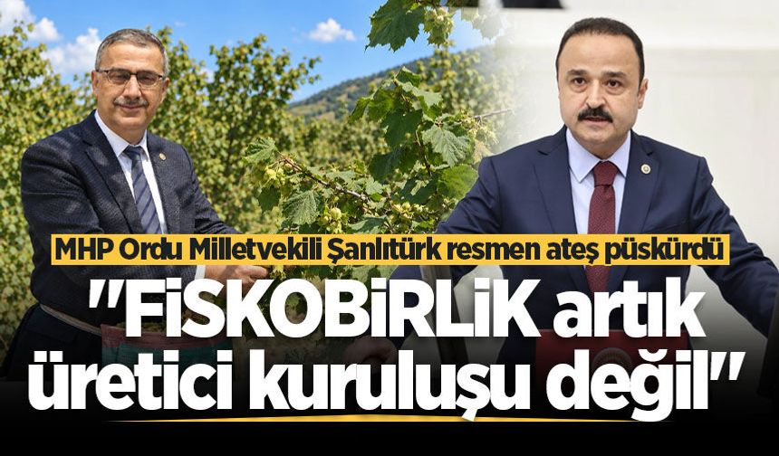 MHP Ordu Milletvekili Şanlıtürk resmen ateş püskürdü: "FİSKOBİRLİK artık üretici kuruluşu değil"