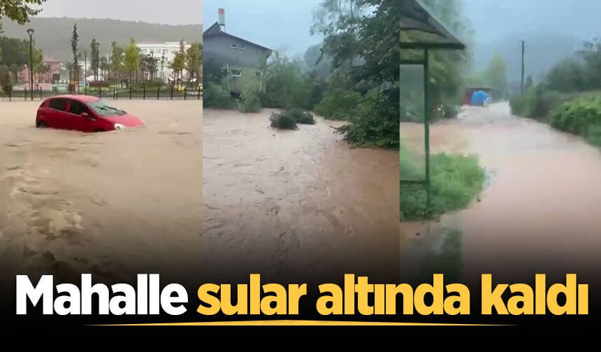 Ferizli'deki o mahalle sular altında kaldı