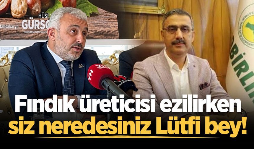 Fındık üreticisi ezilirken siz neredesiniz Lütfi bey!