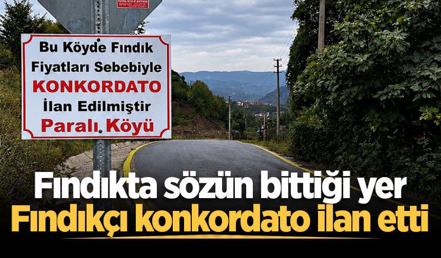 Fındıkta sözün bittiği yer: Fındıkçı konkordato ilan etti