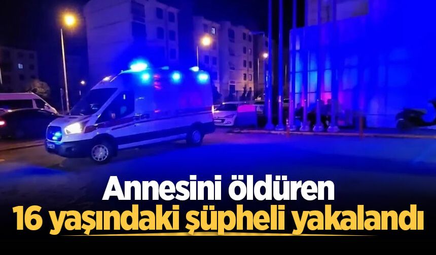 Annesini öldüren 16 yaşındaki şüpheli yakalandı