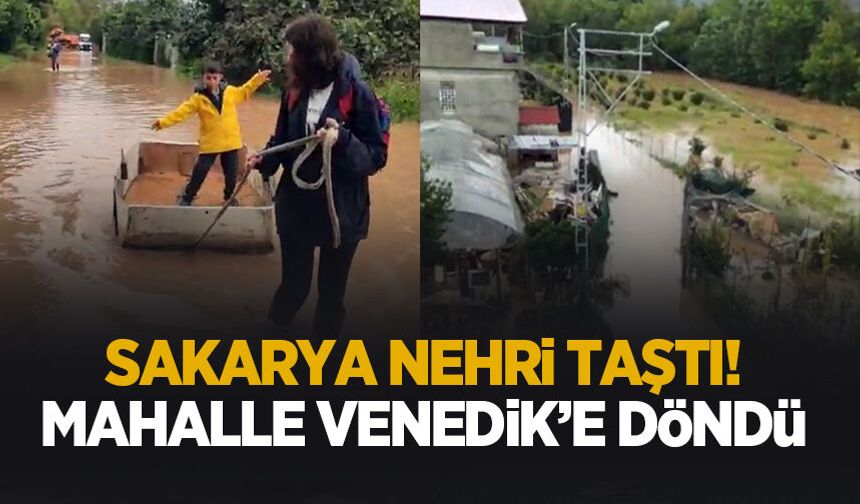 Nehir taşınca mahalle Venedik'e döndü
