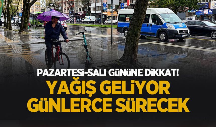 Kuvvetli yağış geliyor