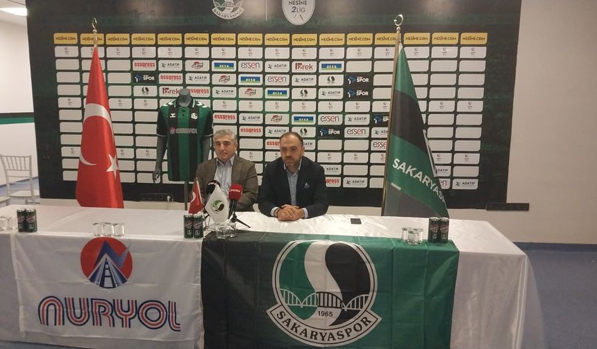 Nuryol İnşaat'tan Sakaryaspor'a destek: Yeni göğüs sponsoru oldu