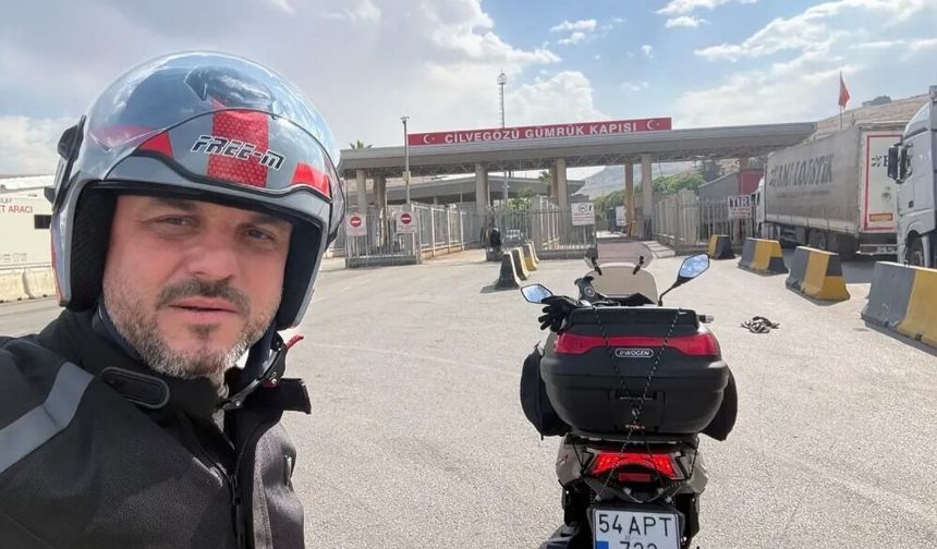 Sakarya'dan Umre'ye motosikletle gittiler