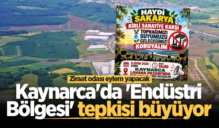 Kaynarca'da 'Endüstri Bölgesi' tepkisi büyüyor: Ziraat odası eylem yapacak