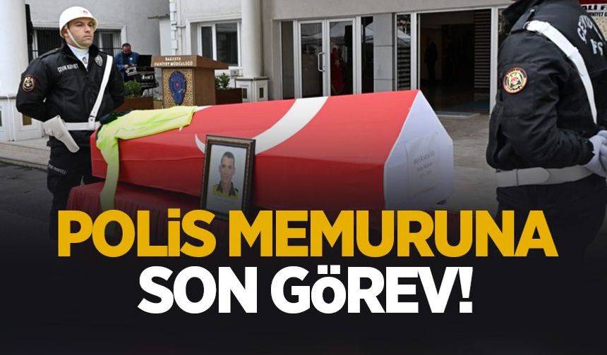 Trafik polisi Hicri Karagöz için tören düzenlendi