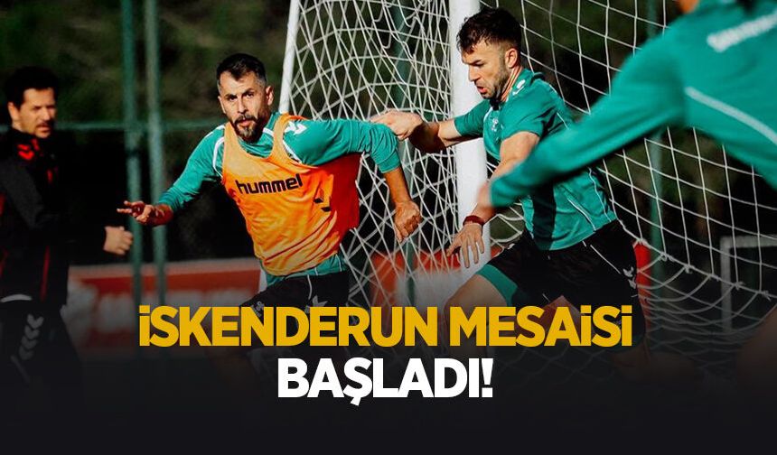 Sakaryaspor, İskenderunspor maçı hazırlıklarına başladı