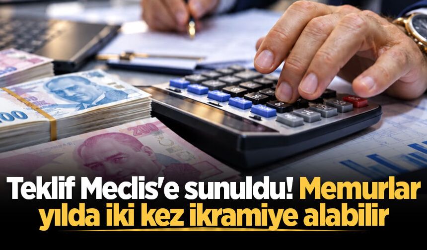 Meclis'e sunuldu! Memurlara çift ikramiye teklifi