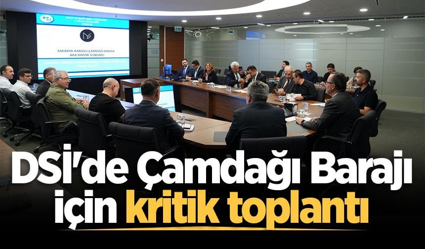 DSİ'de Çamdağı Barajı için kritik toplantı