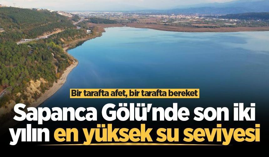 Bir tarafta afet, bir tarafta bereket: Sapanca Gölü'nde son iki yılın en yüksek su seviyesi