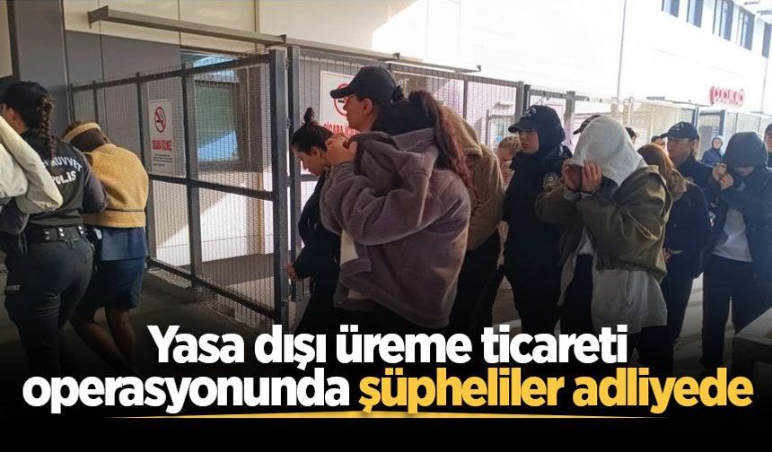Yasa dışı üreme ticareti operasyonunda şüpheliler adliyede