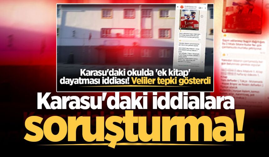 Karasu'daki iddialara soruşturma!