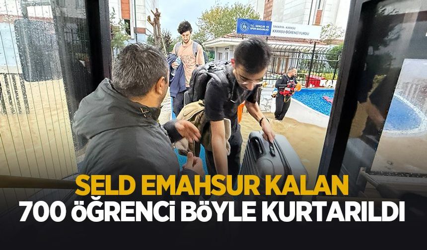Selin vurduğu Karasu’da 700 öğrenci yurttan tahliye edildi