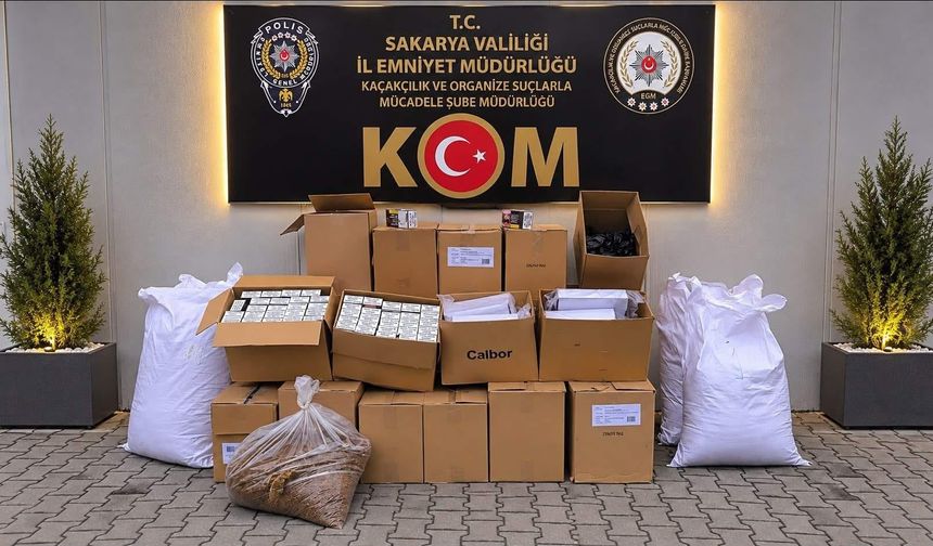 Sakarya’da kaçakçılık operasyonu! 203 bin 500 makaron ele geçirildi