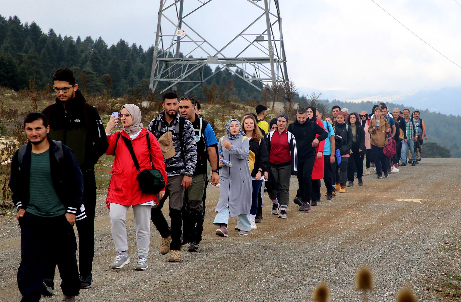 Onların doğa aşkı şiddetli yağış tanımadı2