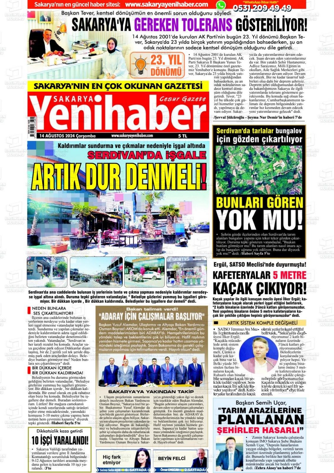 Sakarya Yenihaber Gazetesi