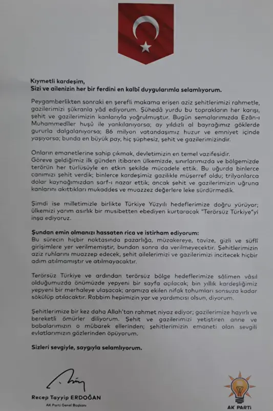 Cumhurbaskani Erdogan Dan Sehit Ailelerine Ozel 18922805 1088 M