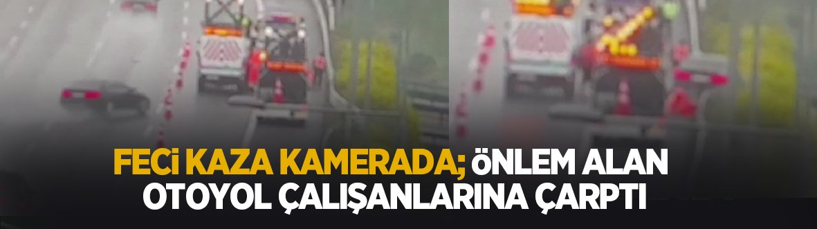 KMO'da 3 kişinin yaralandığı kaza kamerada