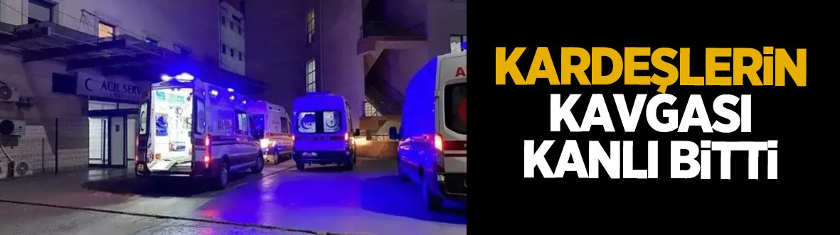 Kardeşini ağır yaraladı