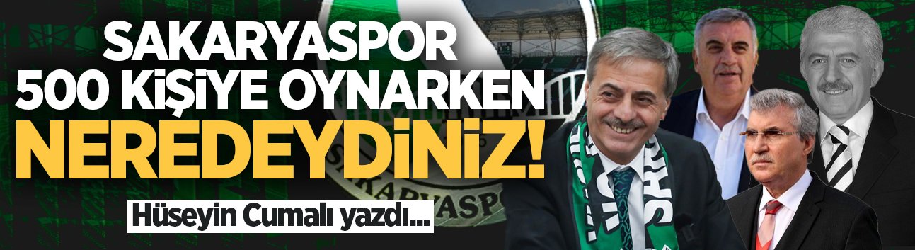 Sakaryaspor 500 kişiye oynarken neredeydiniz!