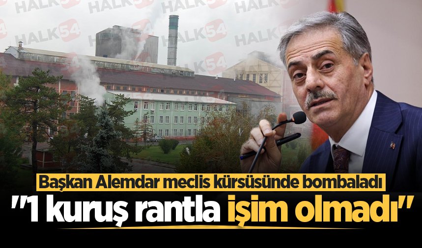 Başkan Yusuf Alemdar meclis kürsüsünde bombaladı: "1 kuruş rantla işim olmadı"