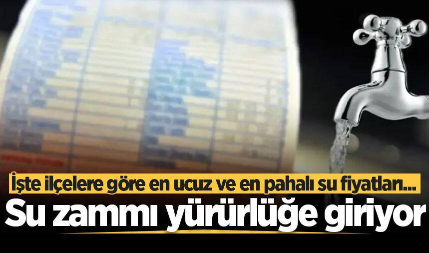 Sakarya'da güncellenen yeni su tarifesi 1 Haziran'da yürürlüğe giriyor