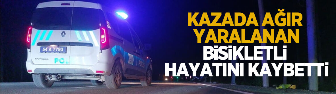 Motosikletin çarptığı bisikletli adam öldü