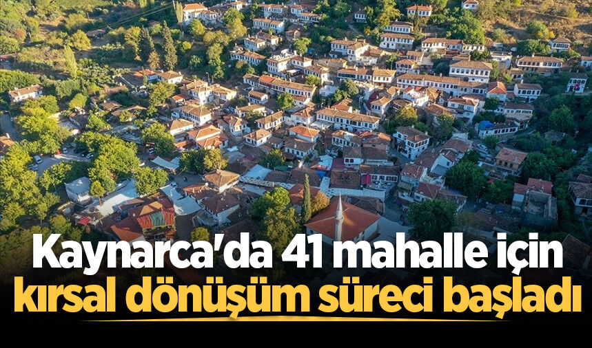 Kaynarca'da 41 mahalle için kırsal dönüşüm süreci başladı