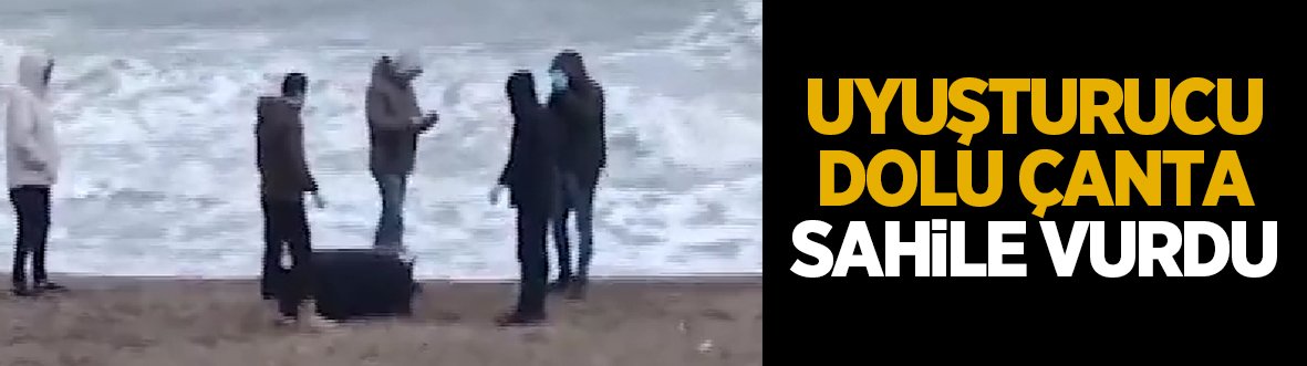 Sahile vuran çantadan 21,5 kilo uyuşturucu çıktı