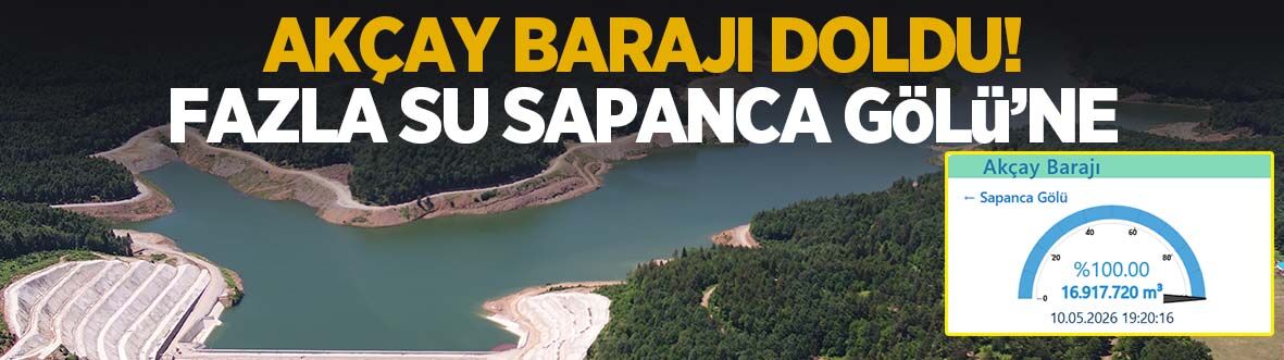 Akçay Barajı doldu