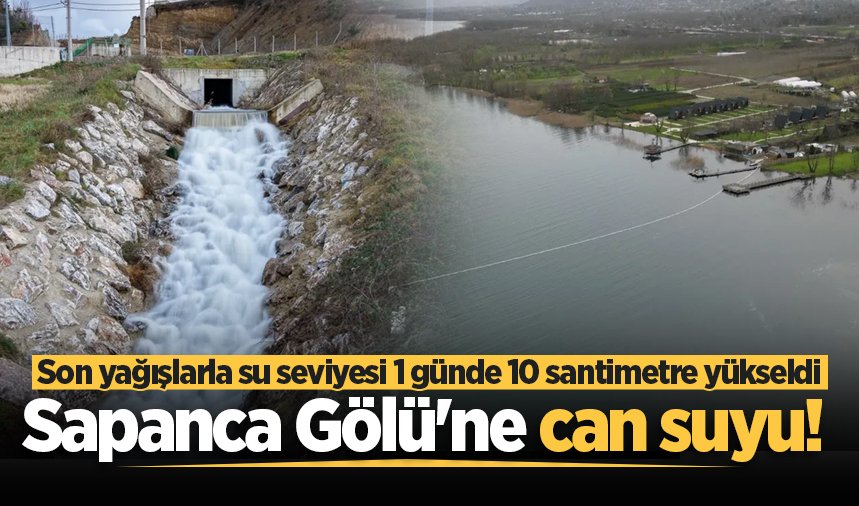 Sapanca Gölü'ne can suyu! Son yağışlarla su seviyesi 1 günde 10 santimetre yükseldi