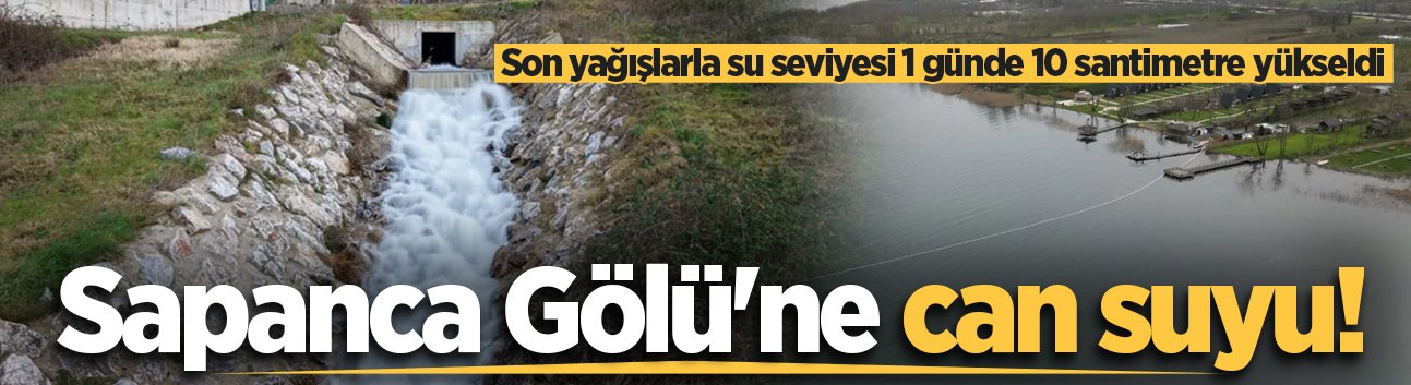 Sapanca Gölü'ne can suyu! Son yağışlarla su seviyesi 1 günde 10 santimetre yükseldi