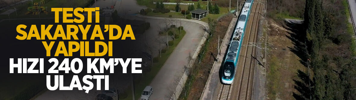 Milli Elektrikli Hızlı Tren saatte 240 kilometre hıza çıktı