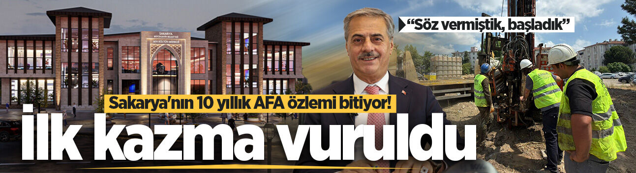 Binlerce sanatseverin merakla beklediği AFA’ya ilk kazma vuruldu