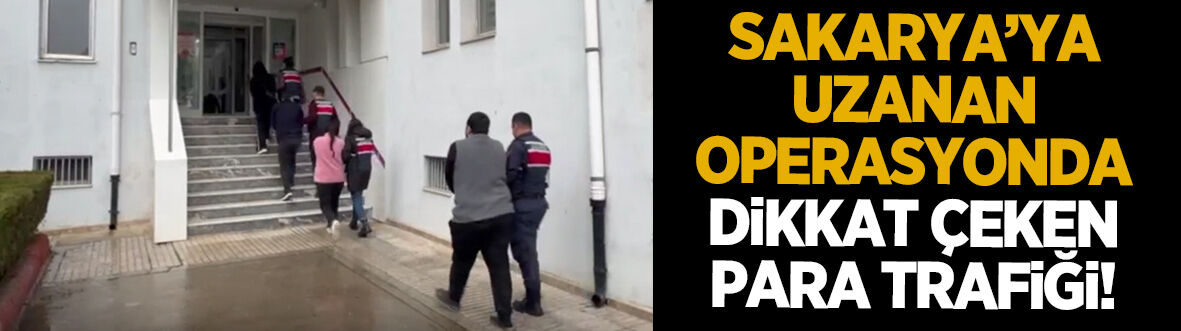 Sakarya'ya uzanan operasyonda 5 milyar TL'lik para hareketliliği