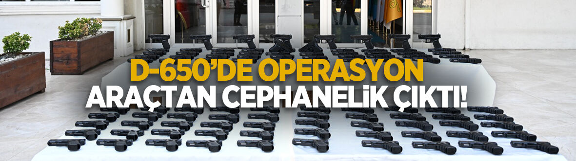 Araçtan cephanelik çıktı!