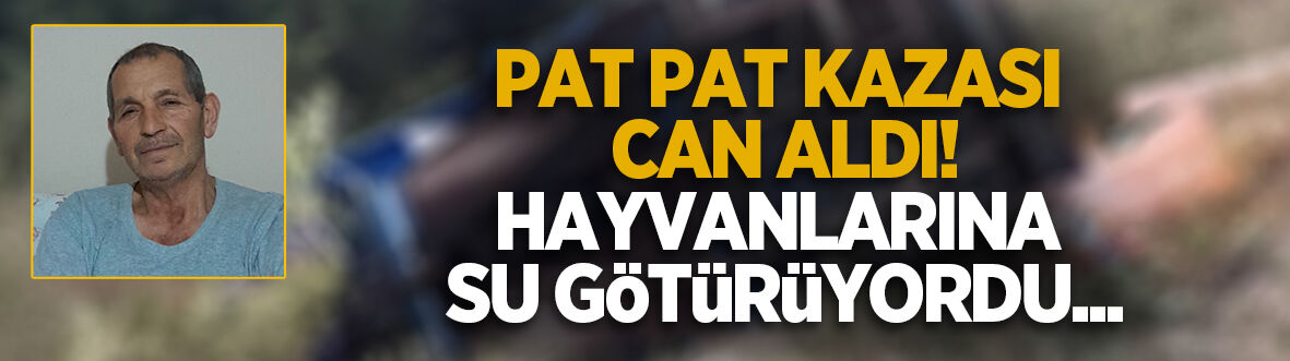 Pat pat kazasında hayatını kaybetti