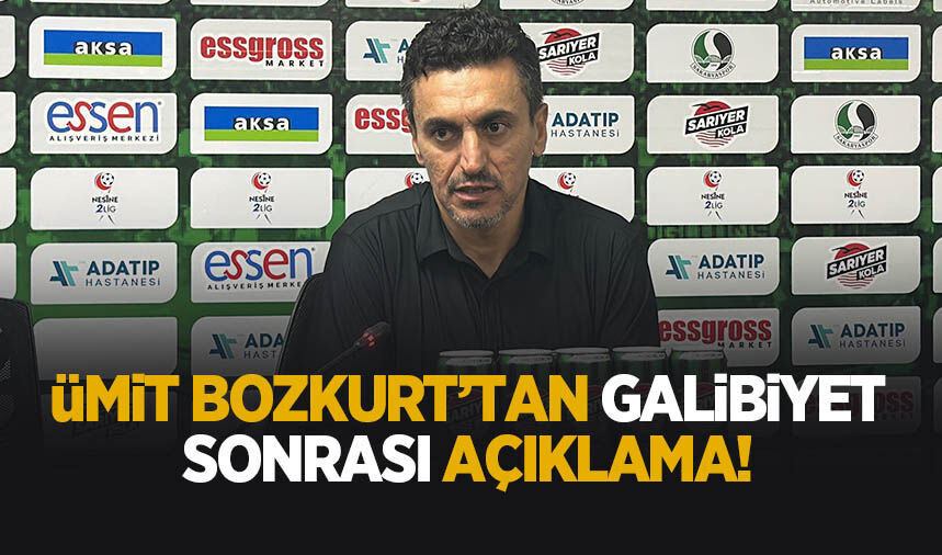 Ümit Bozkurt galibiyet sonrası konuştu