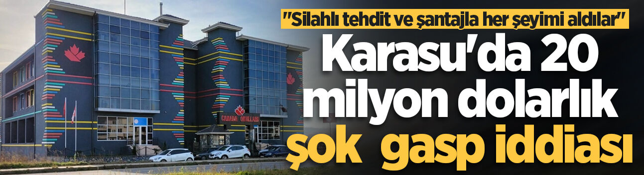 Karasu'da 20 milyon dolarlık şok gasp iddiası: "Silahlı tehdit ve şantajla her şeyimi aldılar"