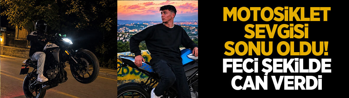Motosikletli genç feci şekilde can verdi
