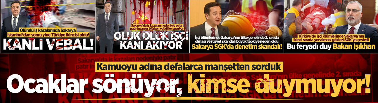 Kamuoyu adına defalarca manşetten sorduk: Ocaklar sönüyor, kimse duymuyor!