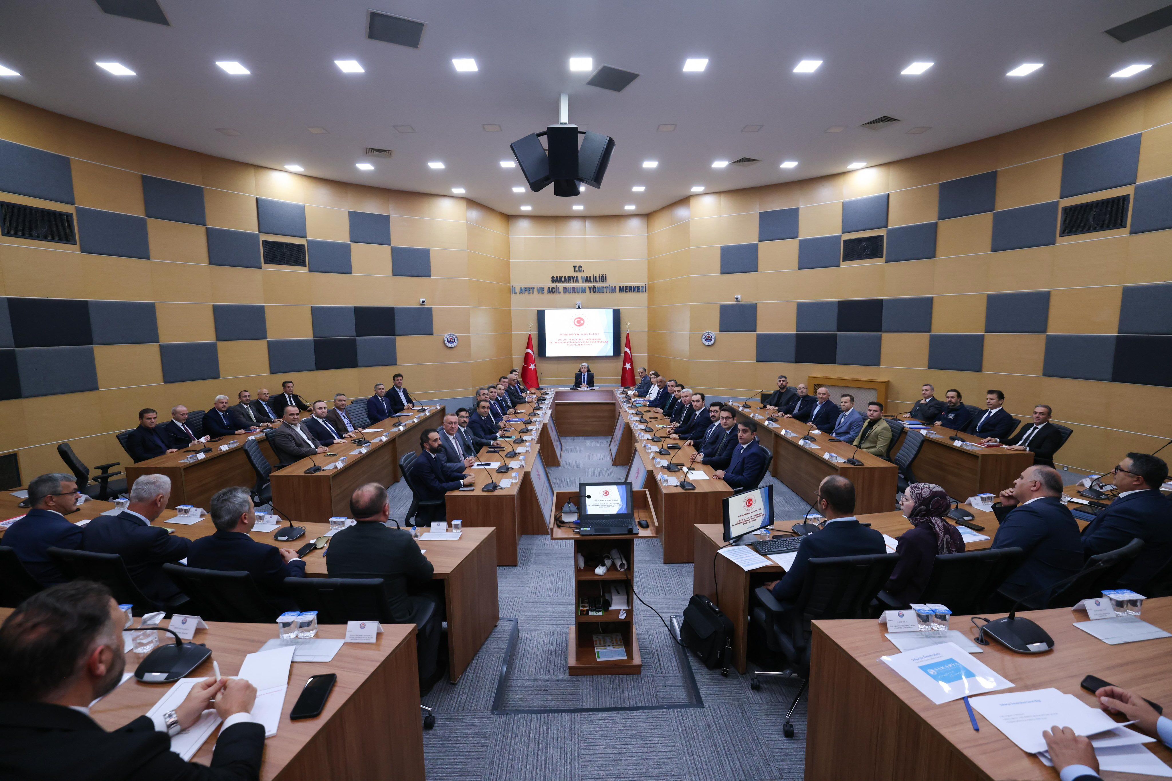 Sakarya'da 2026 yılı 3. Dönem İl Koordinasyon Kurulu Toplantısı gerçekleştirildi