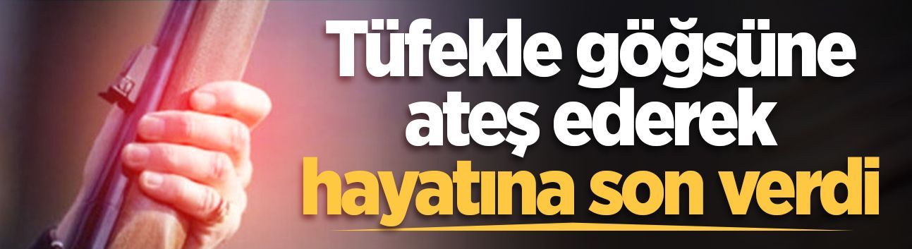 Kocaali'de acı olay! Tüfekle göğsüne ateş ederek hayatına son verdi