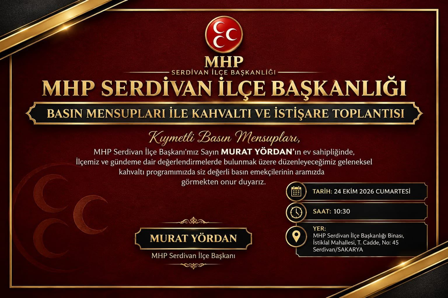 MHP Serdivan’dan istişare toplantısı