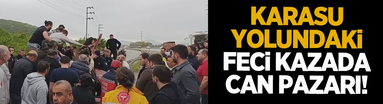 Karasu yolunda korkunç kazada can pazarı yaşandı